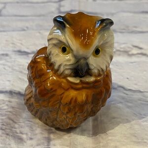 Goebel Vintage West German Porcelain Owl Figurine